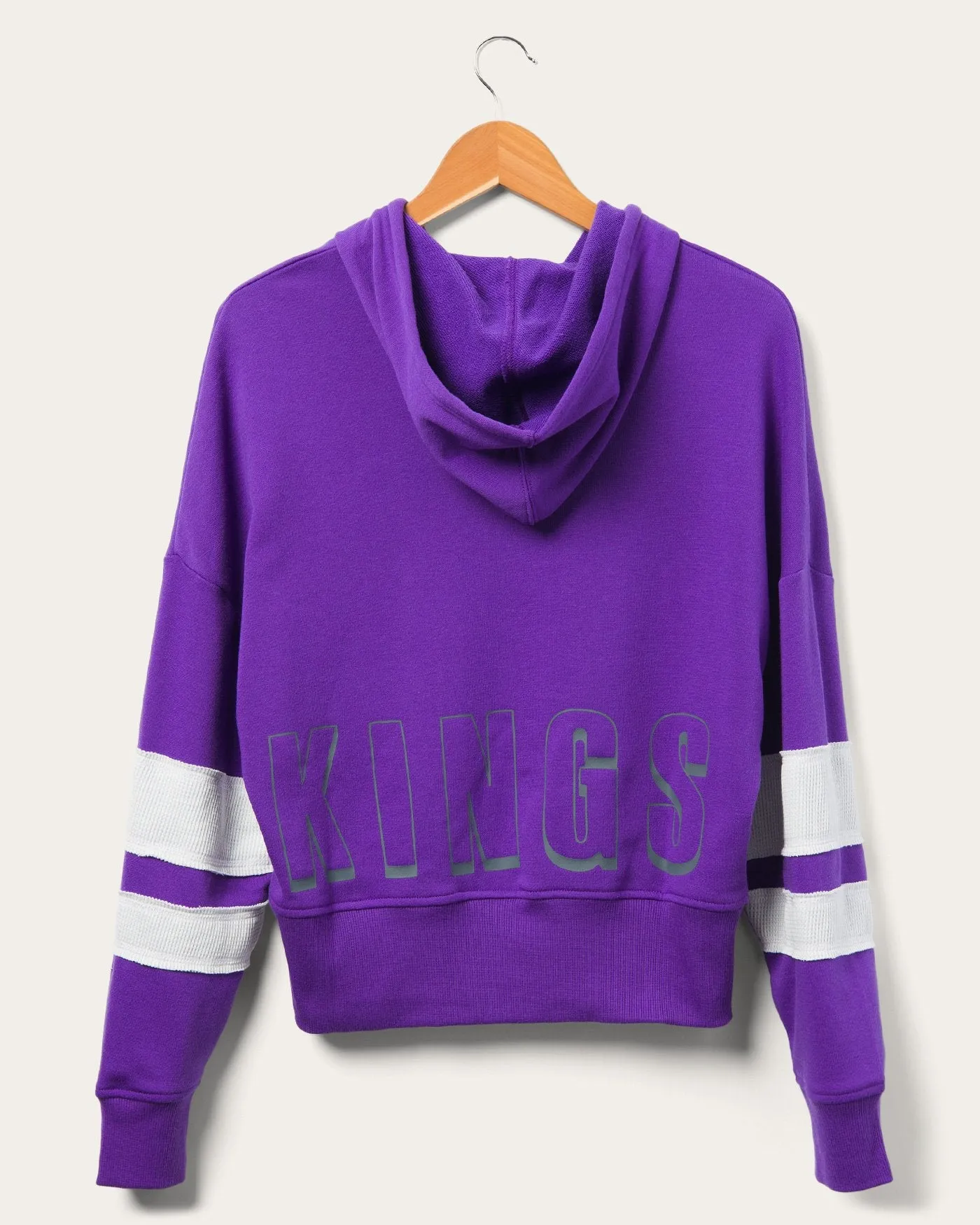 Women's Kings Overtime Striped Fleece Hoodie sold by Junk Food Clothing product image thumbnail 2