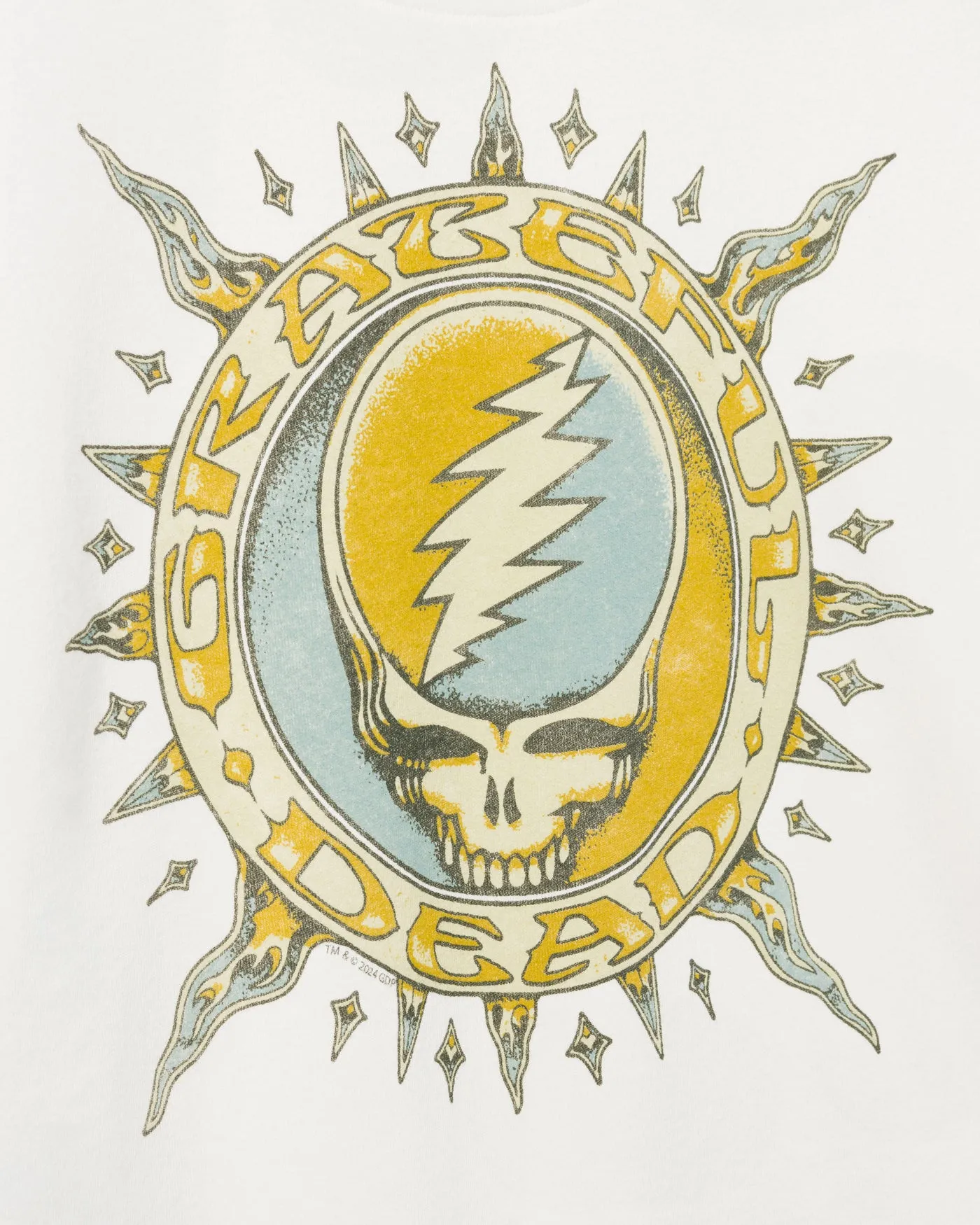 Women's Grateful Dead Sun Cropped Crew Fleece sold by Junk Food Clothing product image thumbnail 3