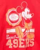 San Francisco 49ers Mickey Crew Fleece sold by Junk Food Clothing