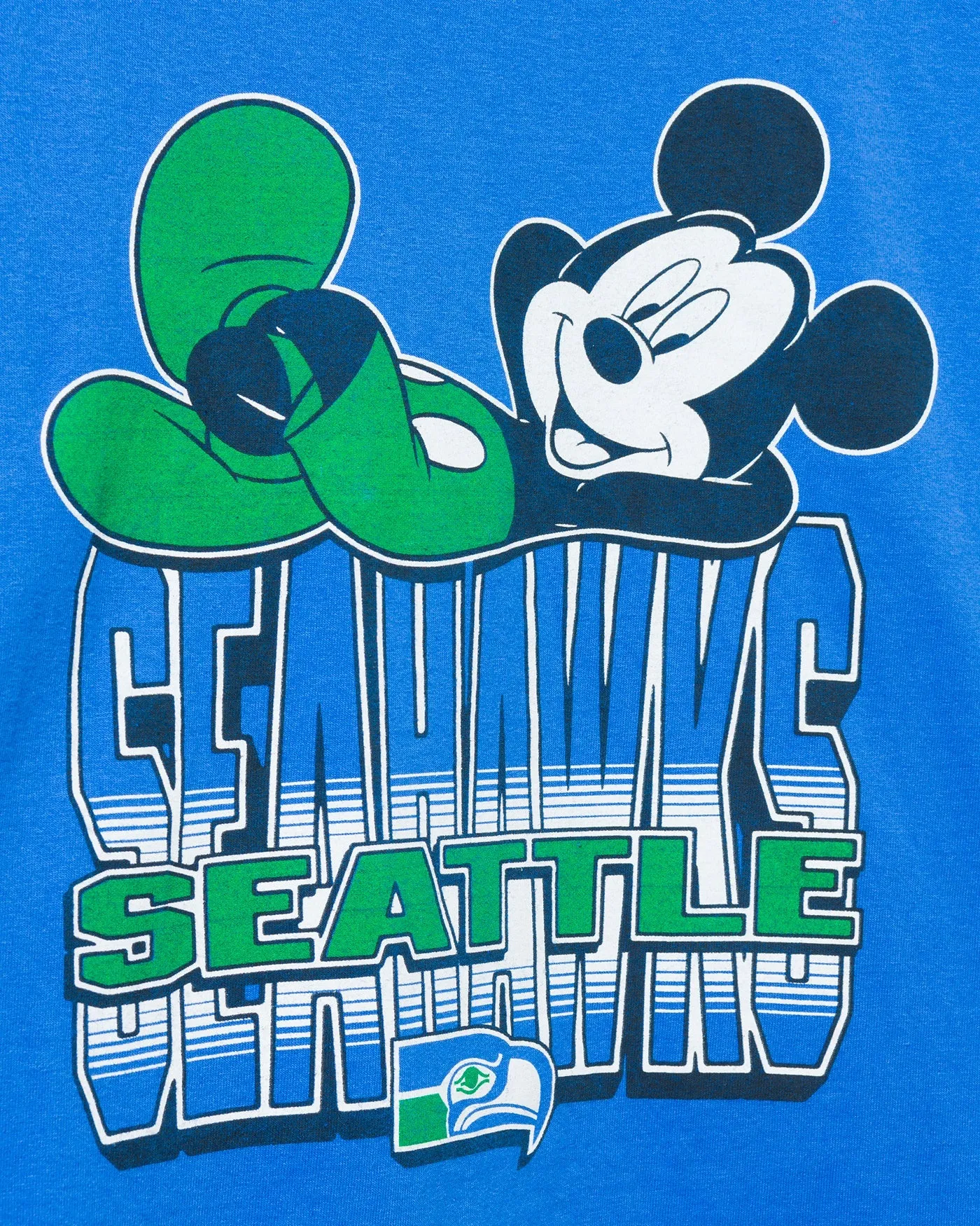 Seattle Seahawks Mickey Kick Back Tee sold by Junk Food Clothing product image thumbnail 3