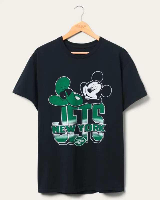 New York Jets Mickey Kick Back Tee sold by Junk Food Clothing