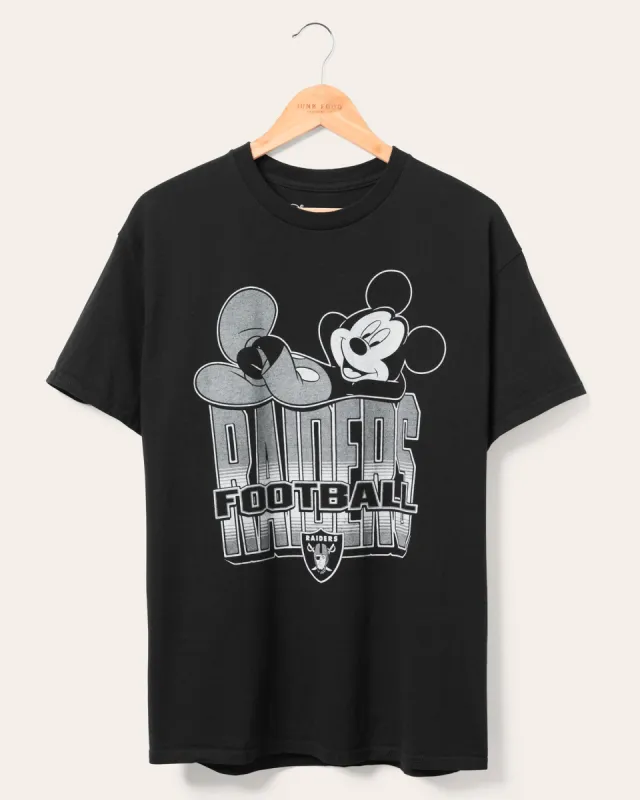 Las Vegas Raiders Mickey Kick Back Tee sold by Junk Food Clothing