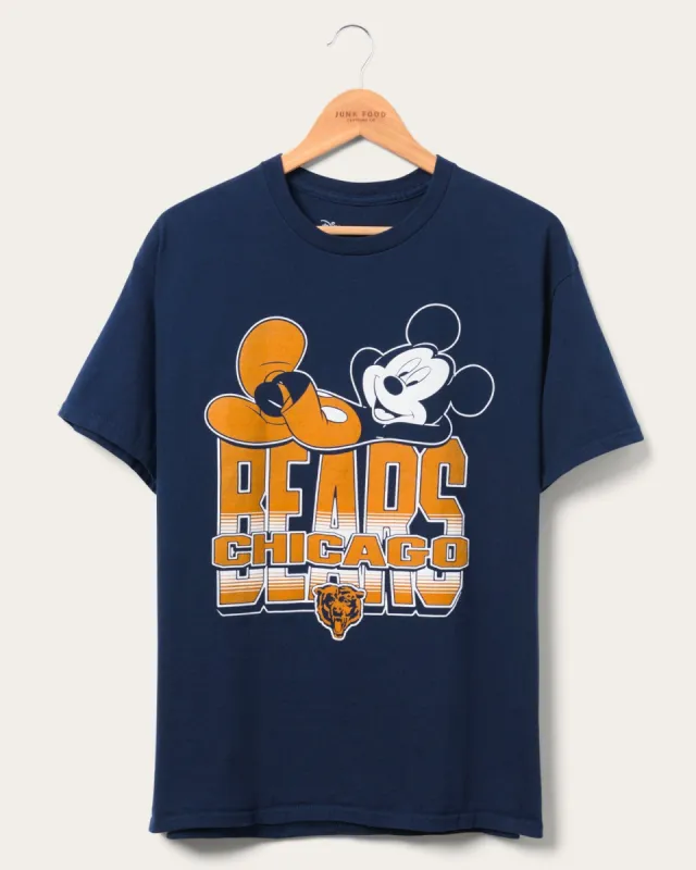 Chicago Bears Mickey Kick Back Tee sold by Junk Food Clothing