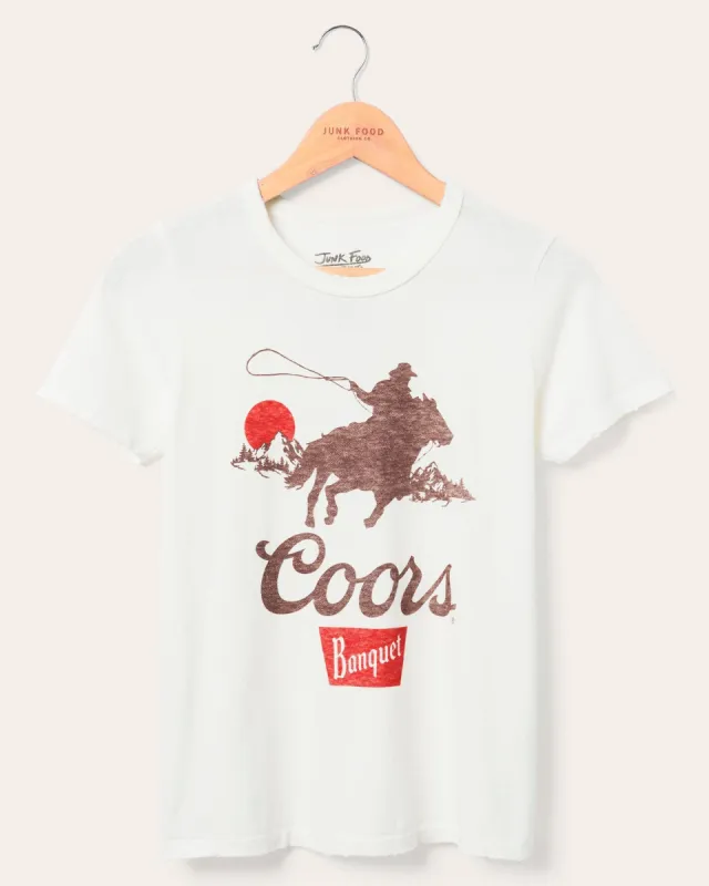 Women's Coors Banquet Cowboy Original Tee sold by Junk Food Clothing
