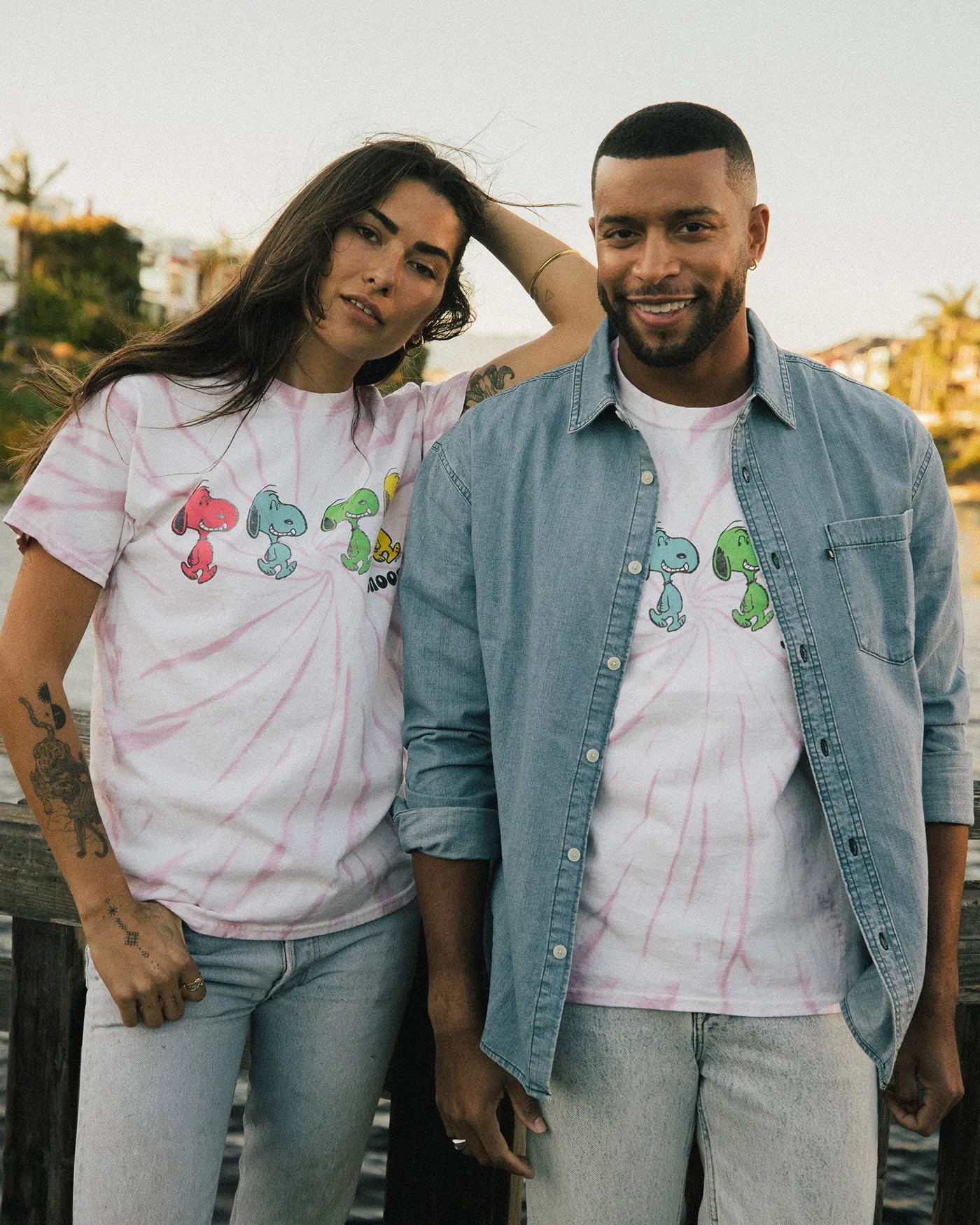 Unisex Snoopy Grateful Pup Flea Market Tee sold by Junk Food Clothing product image thumbnail 2