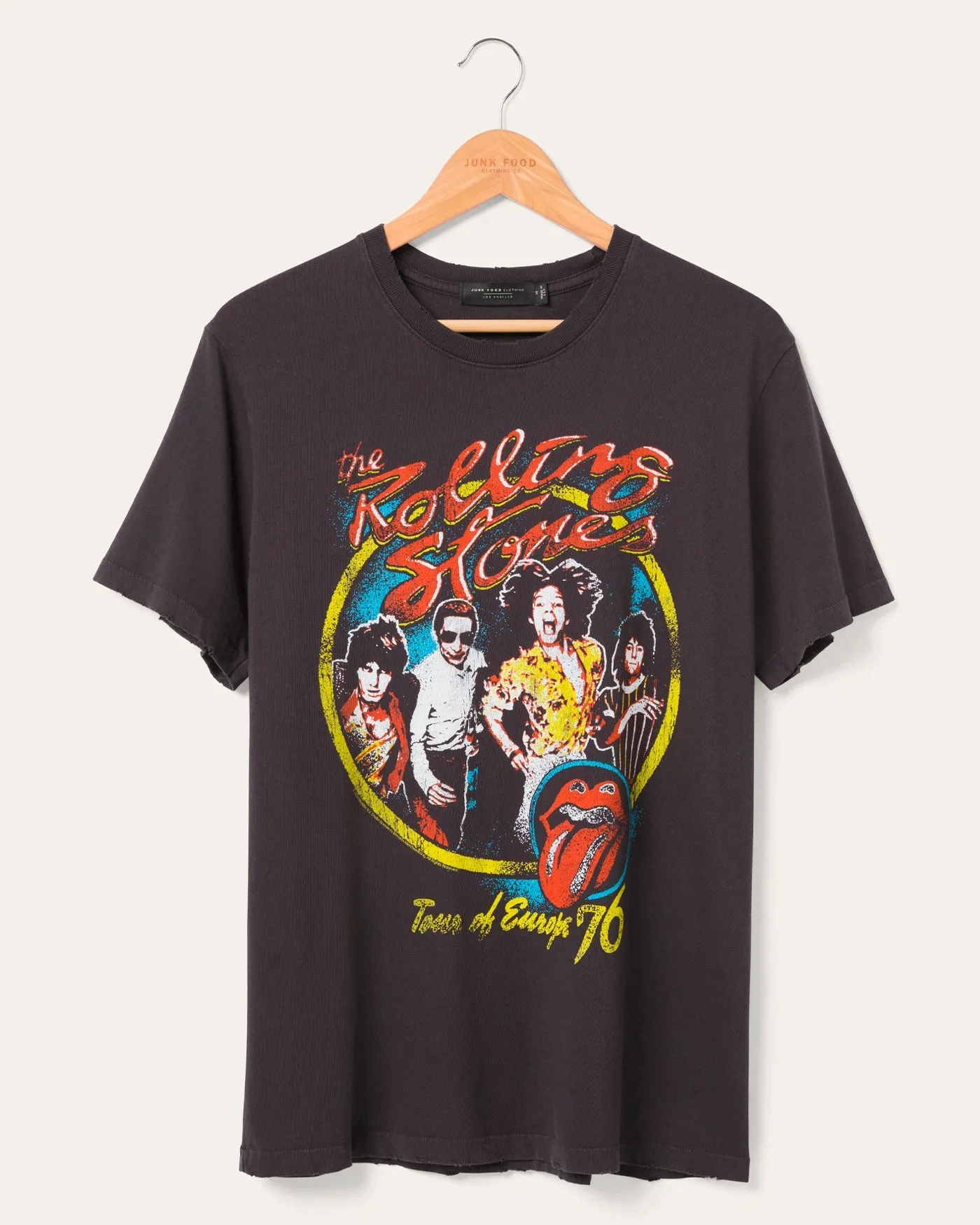 The Rolling Stones Europe '76 Vintage Tee sold by Junk Food Clothing
