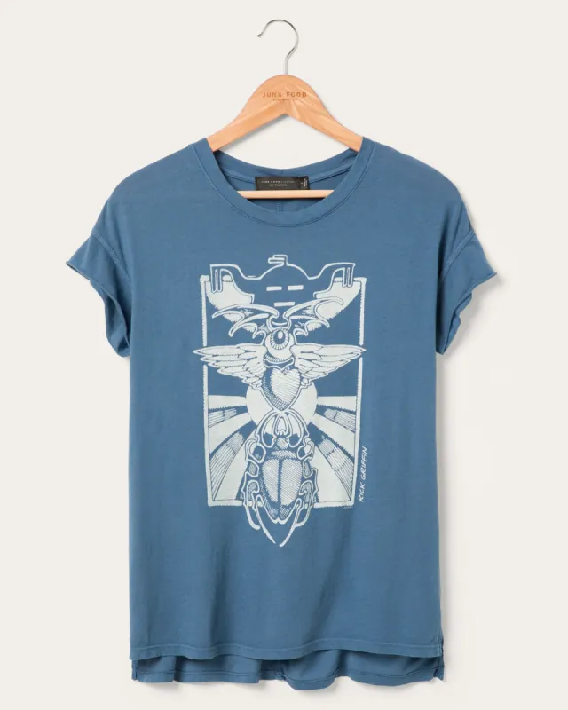 Women's Rick Griffin Eye Heart Beetle Easy Tee sold by Junk Food Clothing