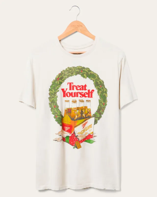 Miller High Life Treat Yourself Vintage Tee sold by Junk Food Clothing