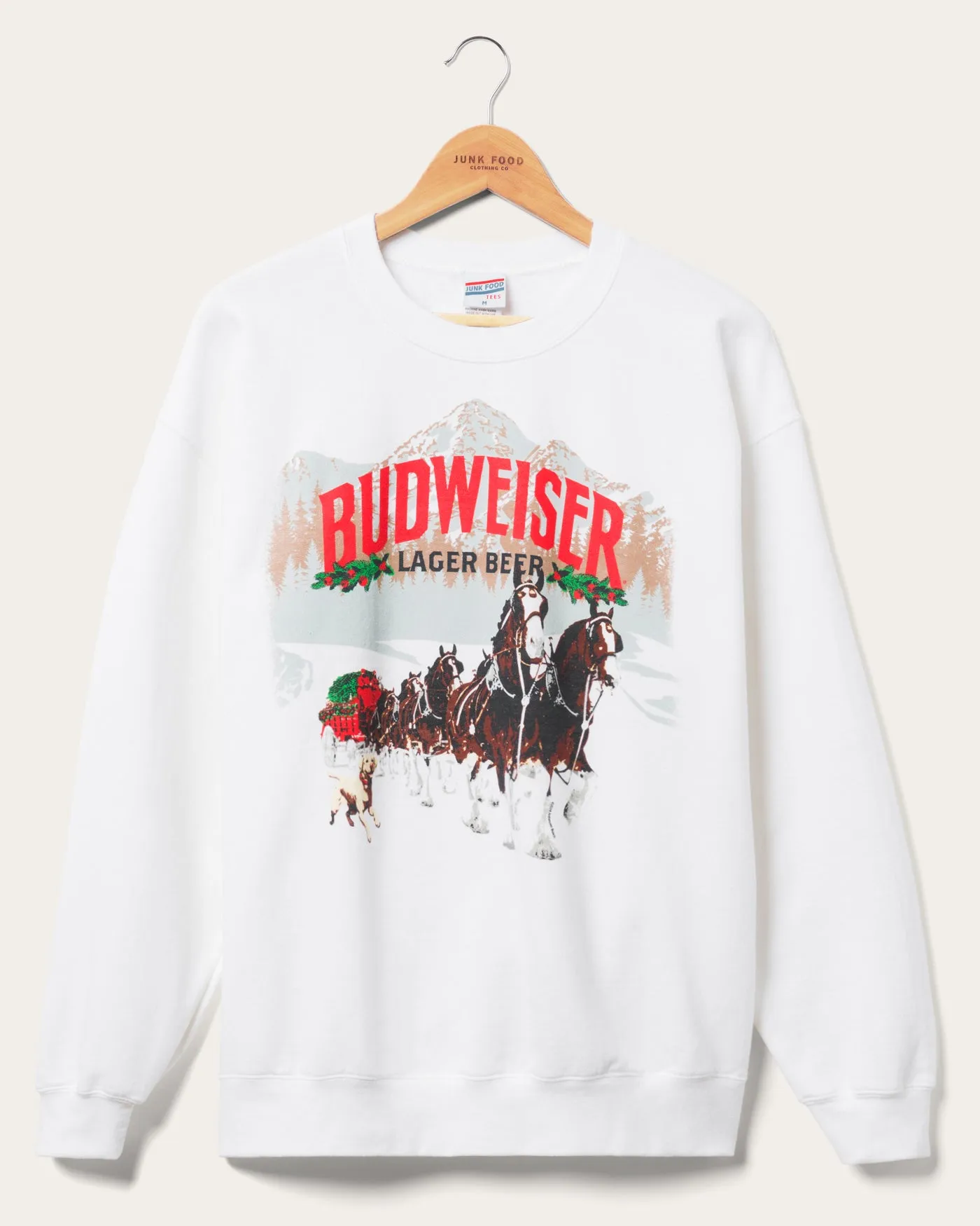 Budweiser Lager Beer Flea Market Fleece sold by Junk Food Clothing