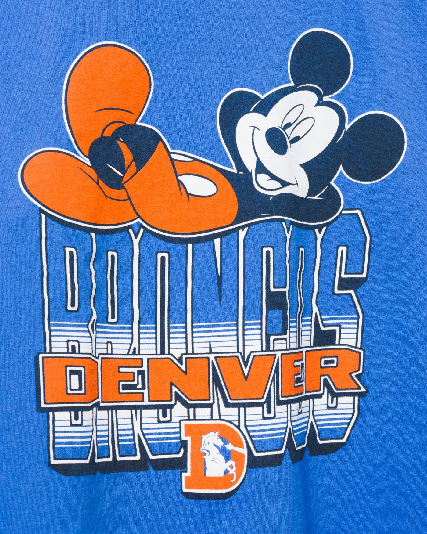 Denver Broncos Mickey Kick Back Tee sold by Junk Food Clothing product image thumbnail 3