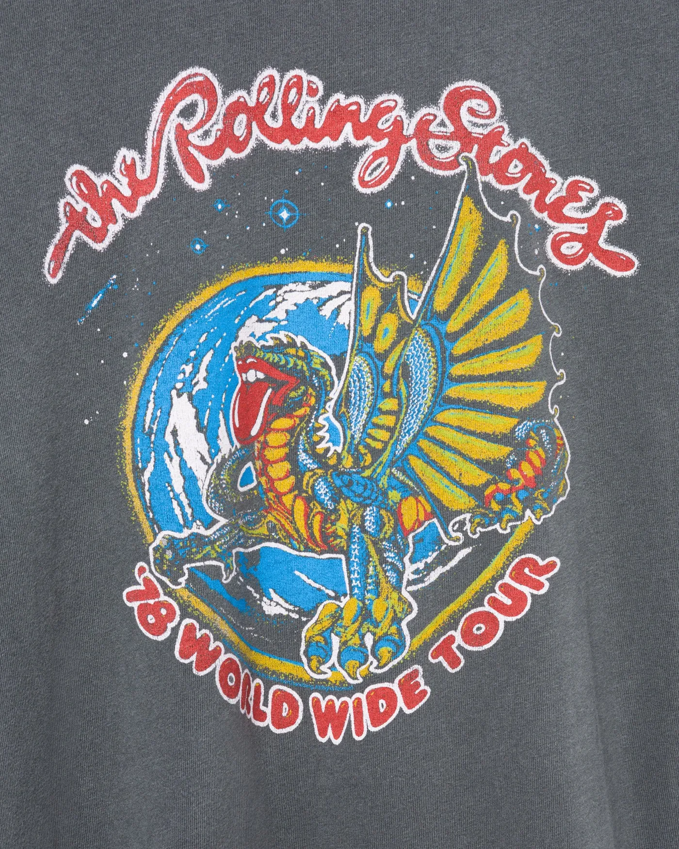 Women's Rolling Stones '78 World Wide Tour Vintage Tee sold by Junk Food Clothing product image thumbnail 5