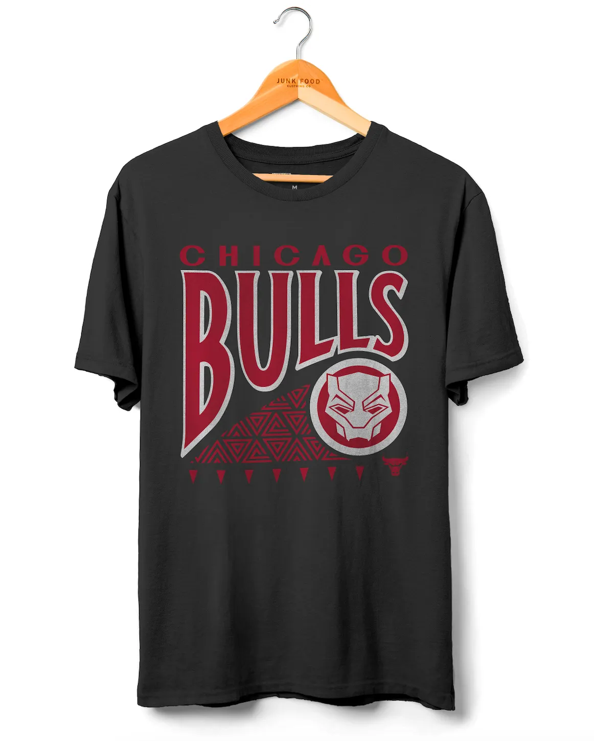 Bulls Wakanda Forever Pattern Tee sold by Junk Food Clothing