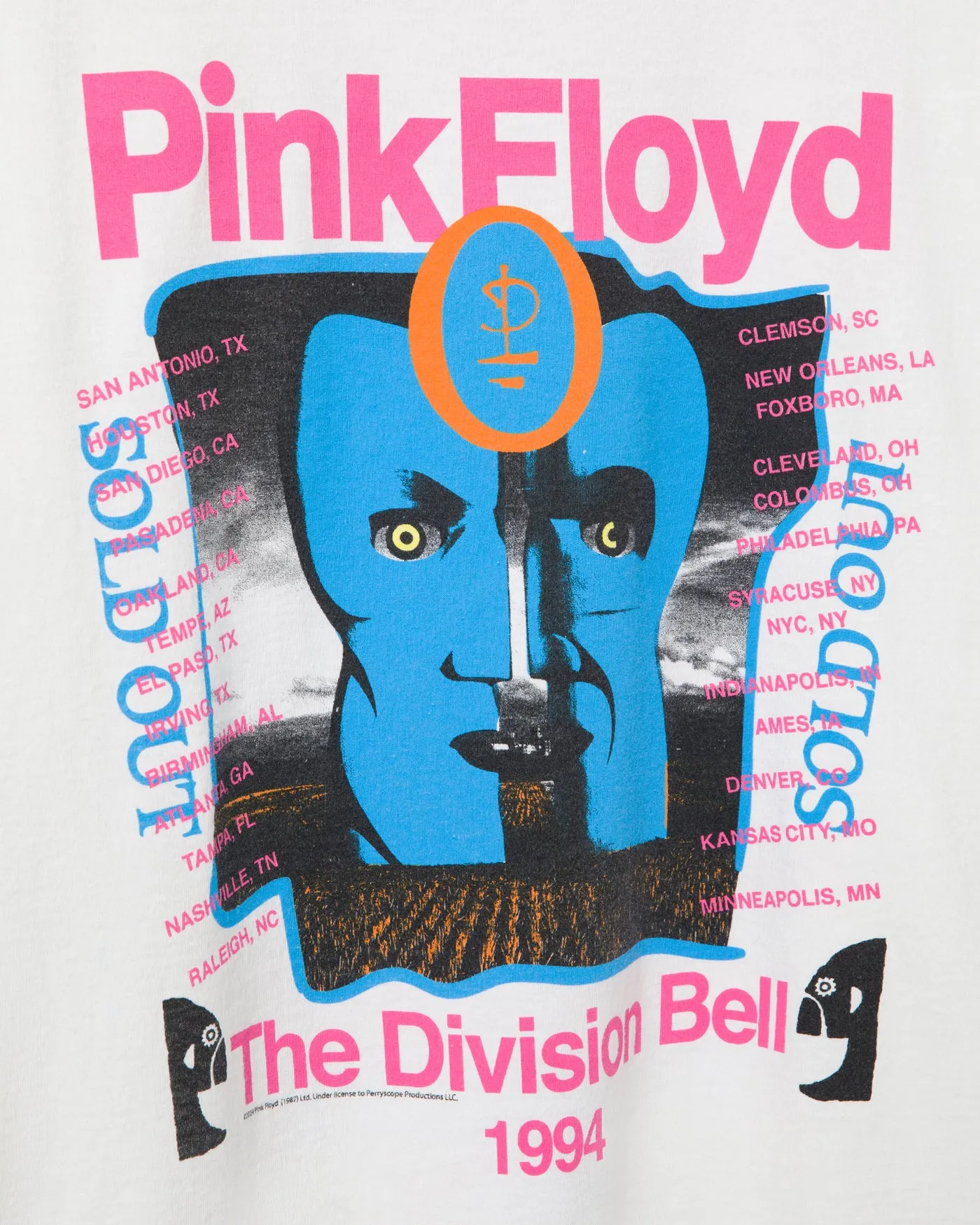 Pink Floyd Division Bell Flea Market Tee sold by Junk Food Clothing product image thumbnail 3