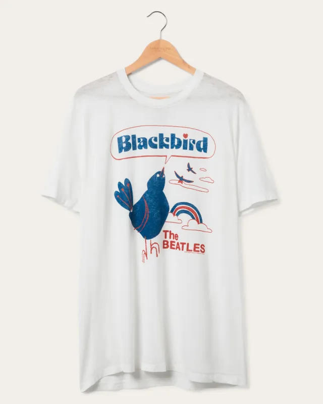 The Beatles Blackbird Flea Market Tee sold by Junk Food Clothing