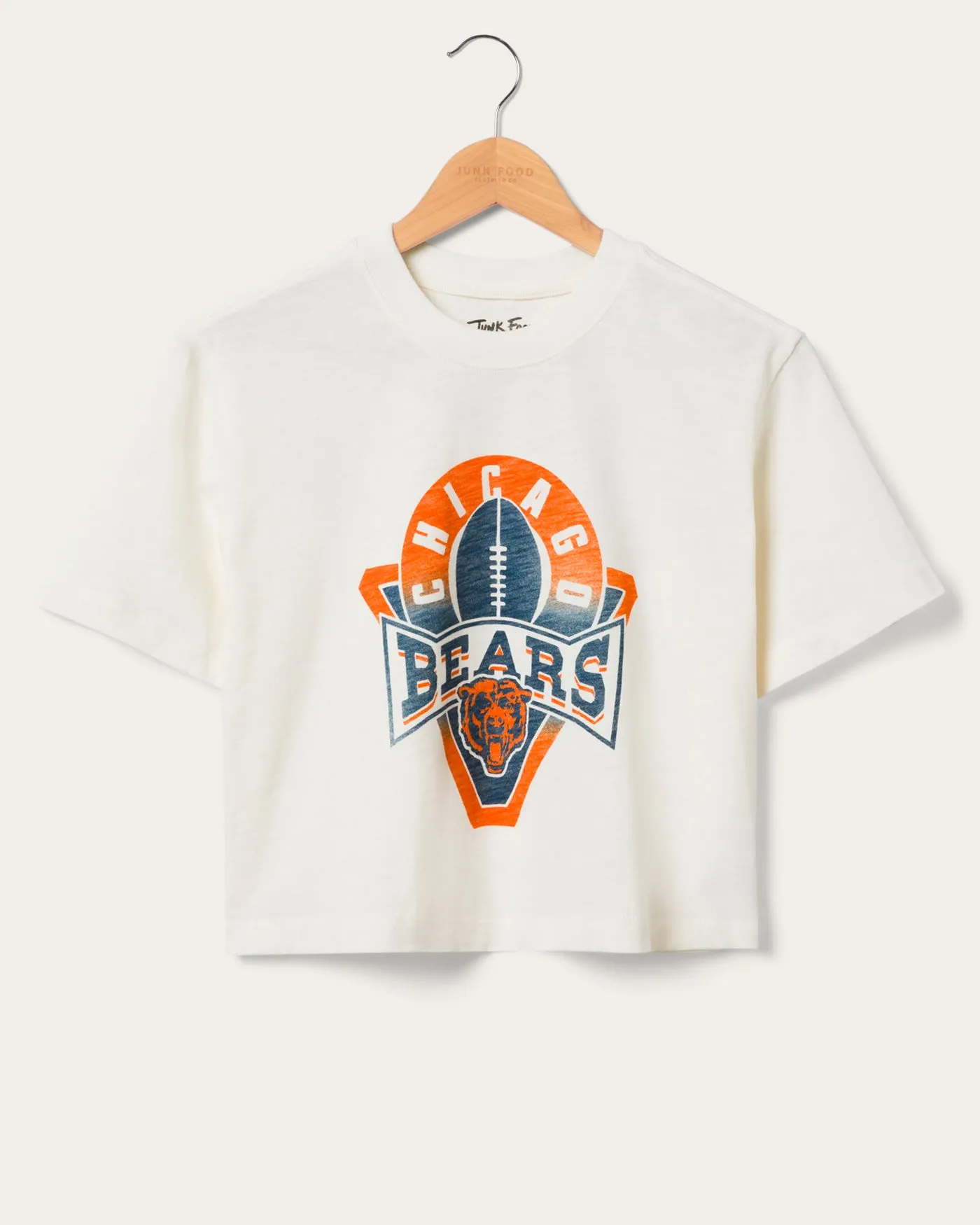 Women's Chicago Bears Mock Neck Crop Tee sold by Junk Food Clothing