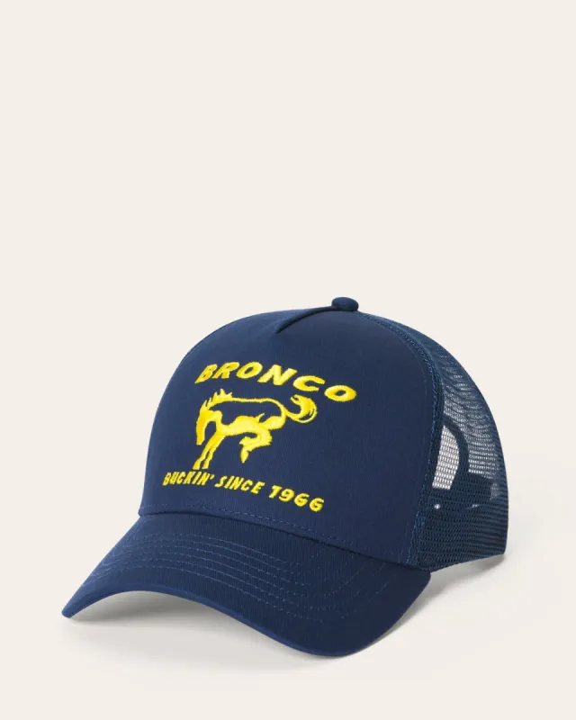 Ford Buckin Since 1966 Bronco Trucker Hat made by Junk Food Clothing