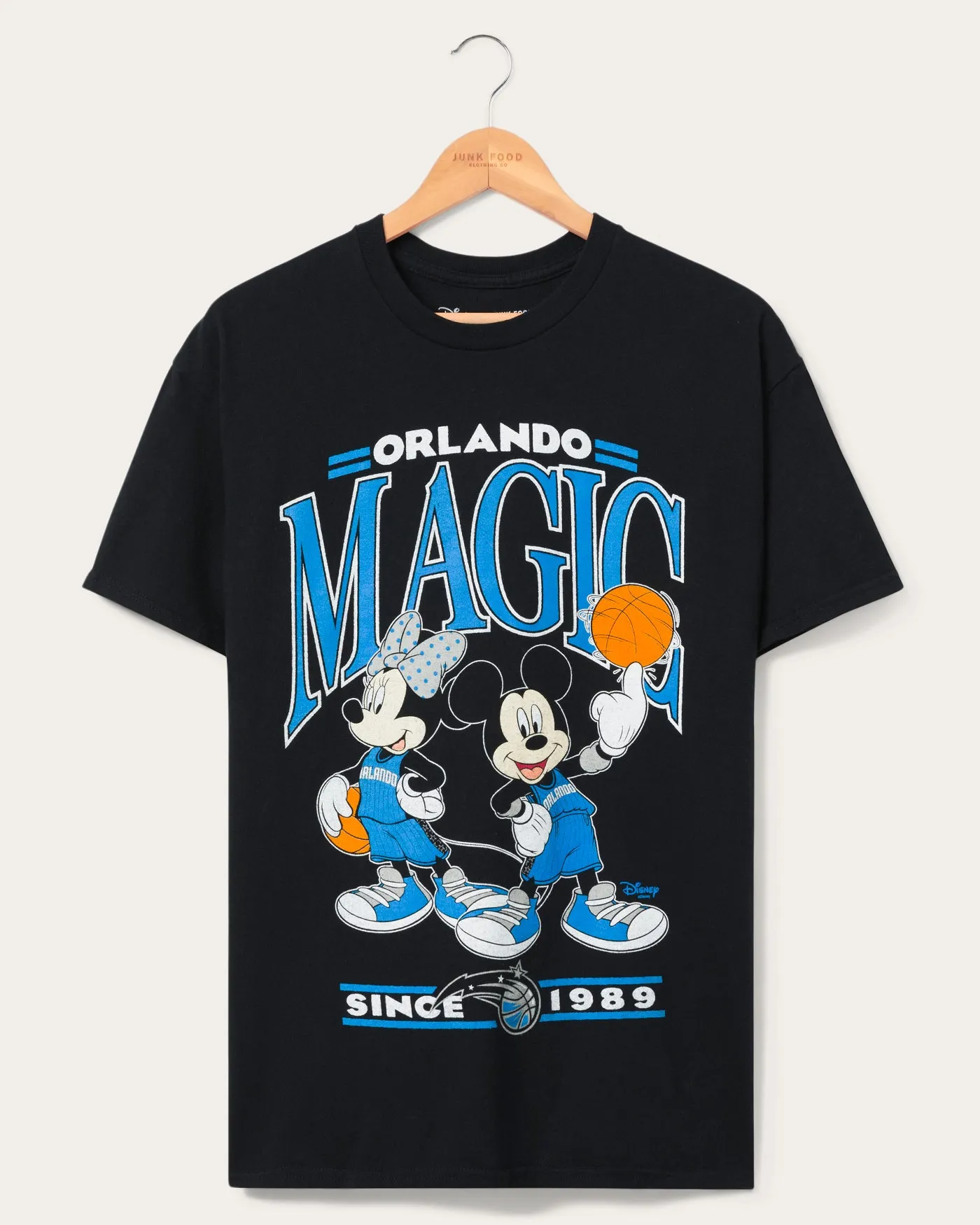 Magic Mickey Minnie Duo Tee sold by Junk Food Clothing