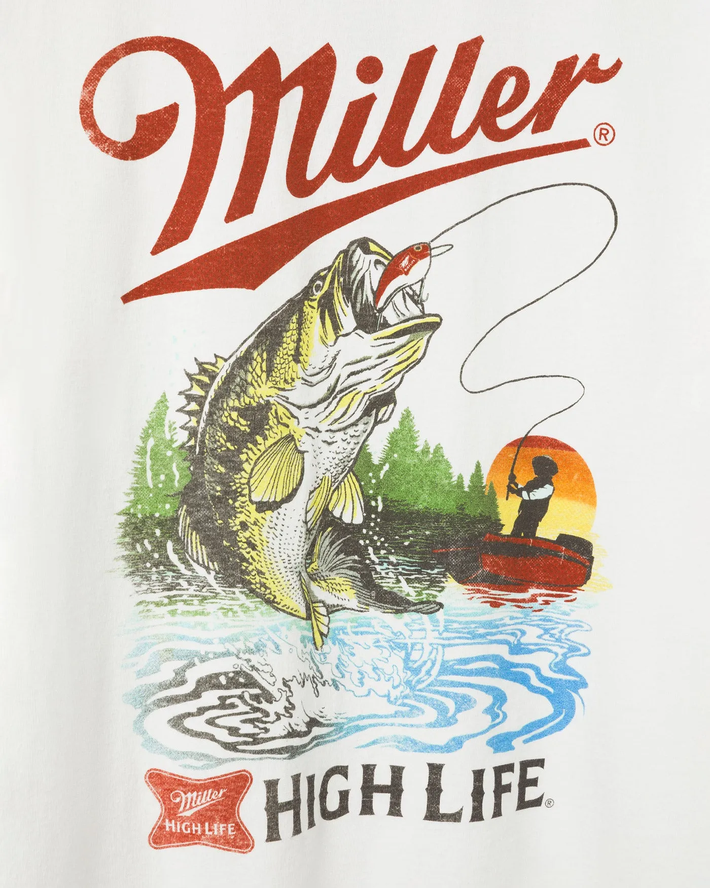 Miller High Life Fishing Flea Market Tee sold by Junk Food Clothing product image thumbnail 3