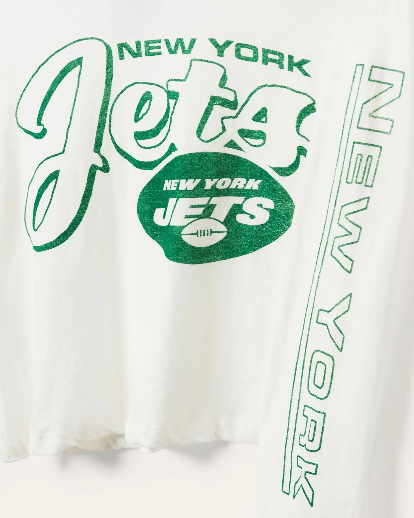 Women's New York Jets Touchdown Long Sleeve Crop Tee sold by Junk Food Clothing product image thumbnail 3