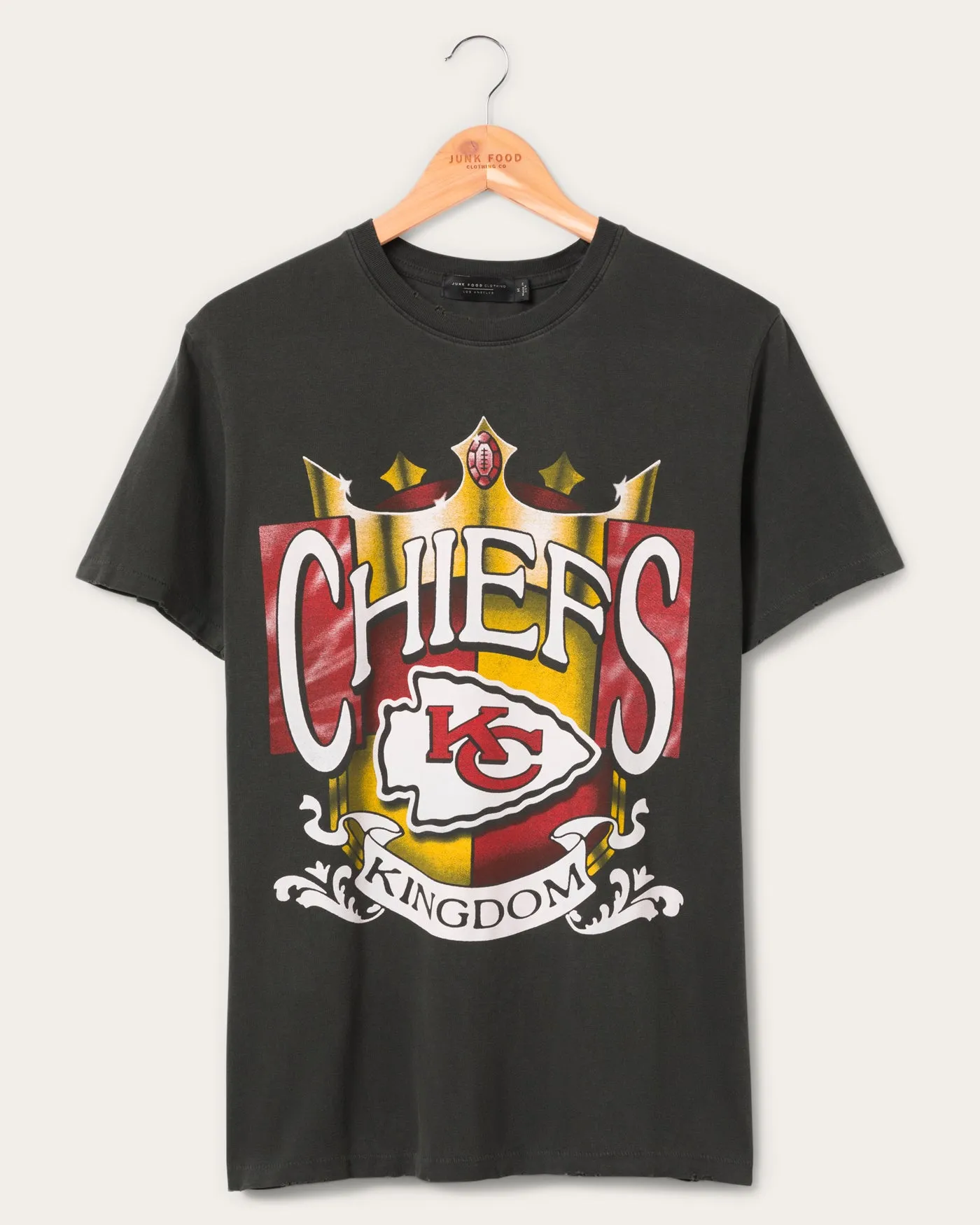 Kansas City Chiefs Kingdom Vintage Tee sold by Junk Food Clothing