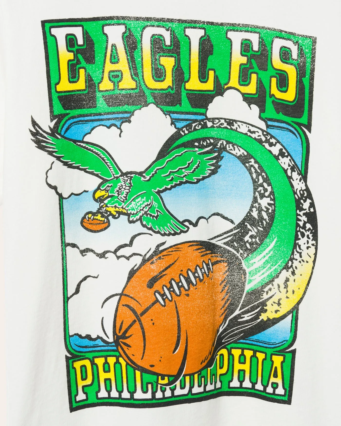 Philadelphia Eagles Sky Vintage Tee sold by Junk Food Clothing product image thumbnail 3
