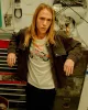 Unisex Denim Corded Collar Aviator Jacket sold by Junk Food Clothing