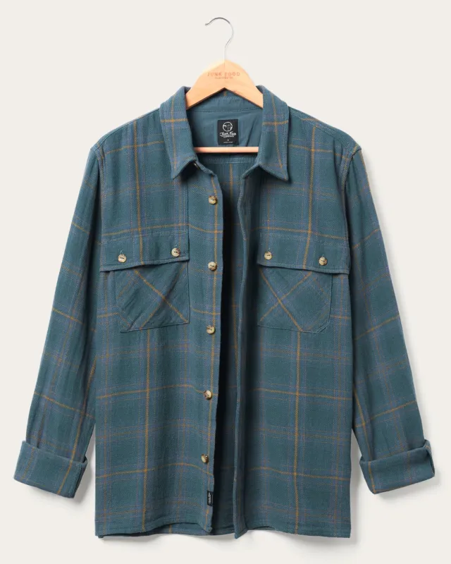 Unisex Twill Plaid Boxy Shirt sold by Junk Food Clothing