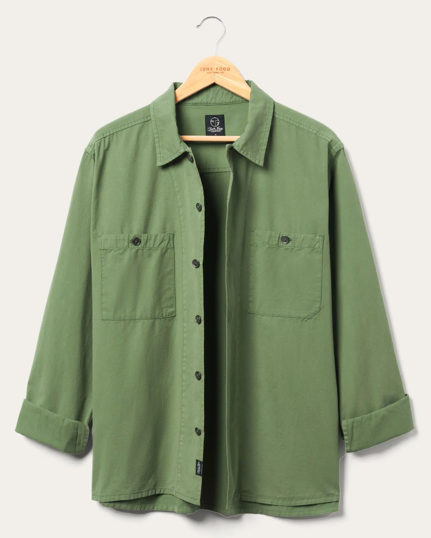 Unisex Washed Twill Work Shirt sold by Junk Food Clothing