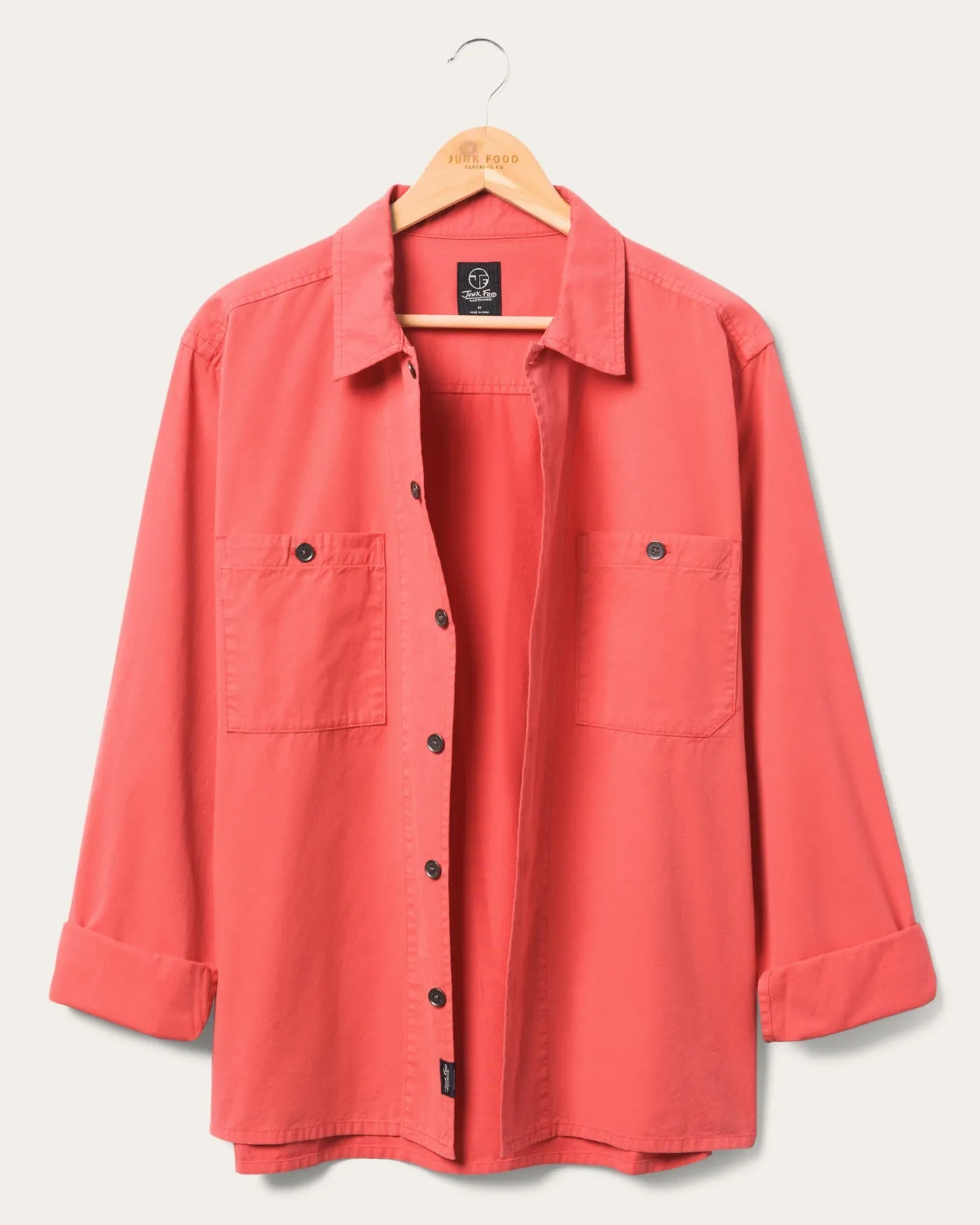 Unisex Washed Twill Work Shirt sold by Junk Food Clothing