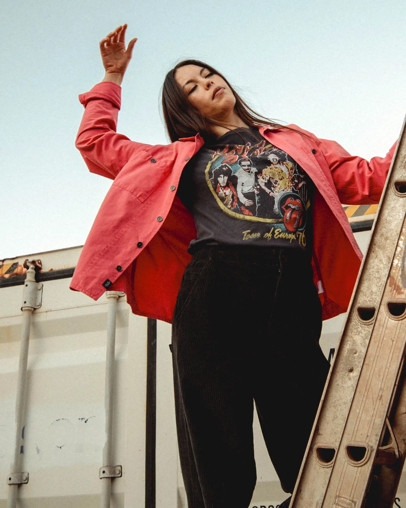 Unisex Washed Twill Work Shirt sold by Junk Food Clothing product image thumbnail 3