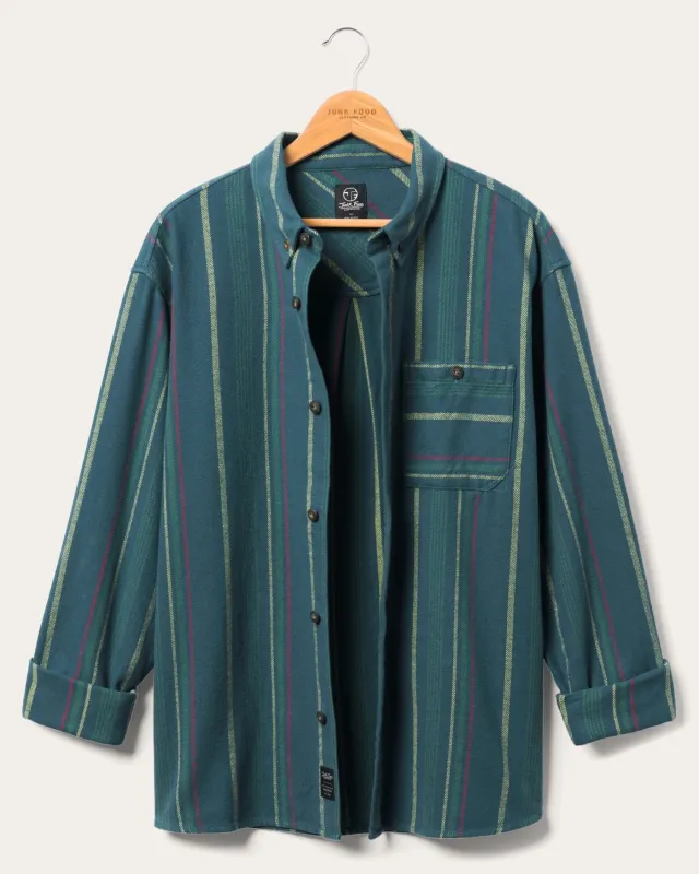Unisex Multi Stripe Flannel Shirt sold by Junk Food Clothing