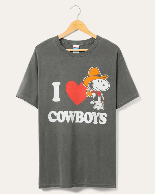 I Love Cowboy Snoopy Flea Market Tee sold by Junk Food Clothing