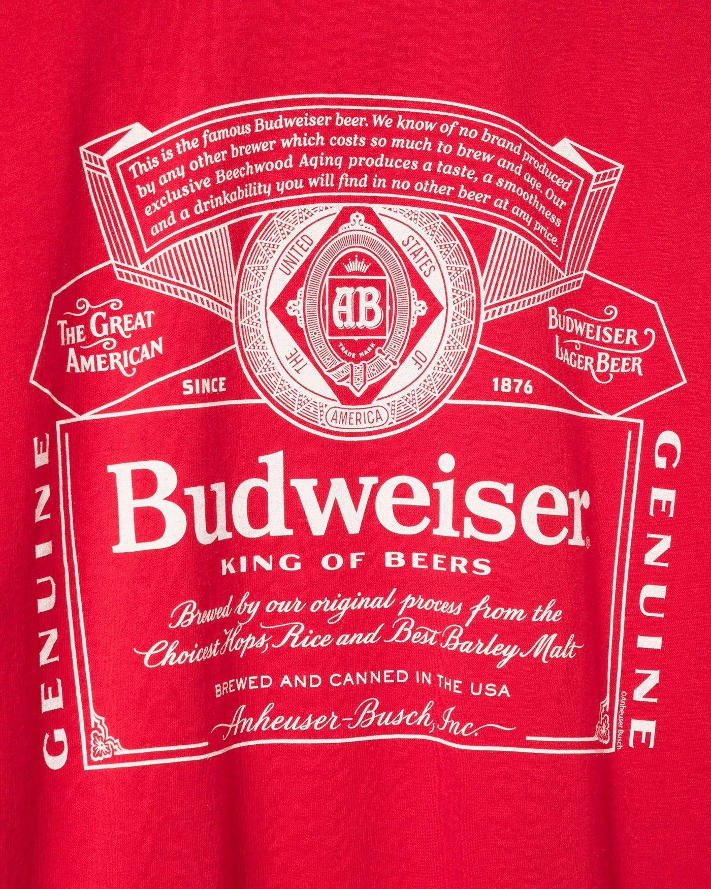 Budweiser Label Flea Market Tee sold by Junk Food Clothing product image thumbnail 3