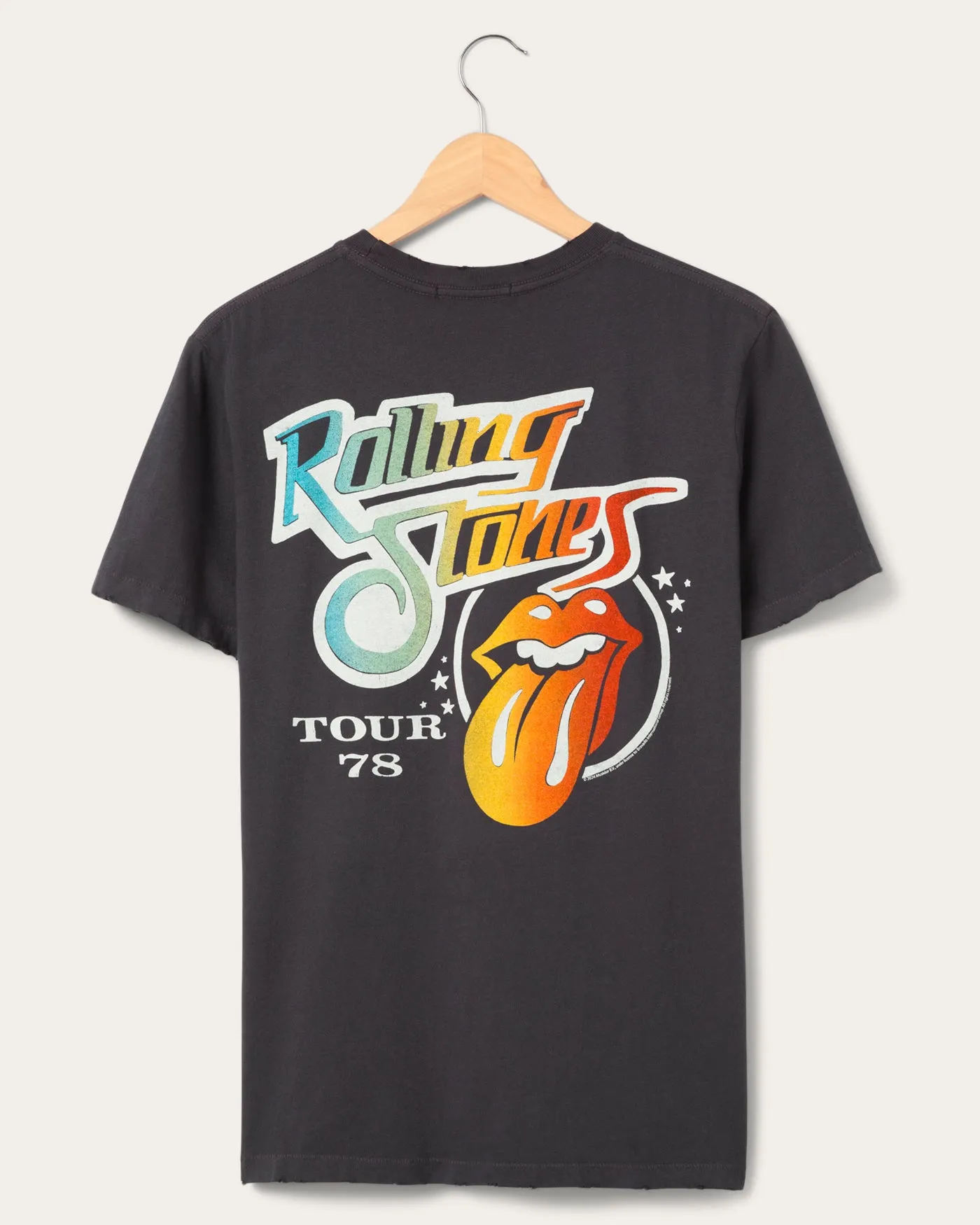 The Rolling Stones Tour '76 Vintage Tee sold by Junk Food Clothing product image thumbnail 2