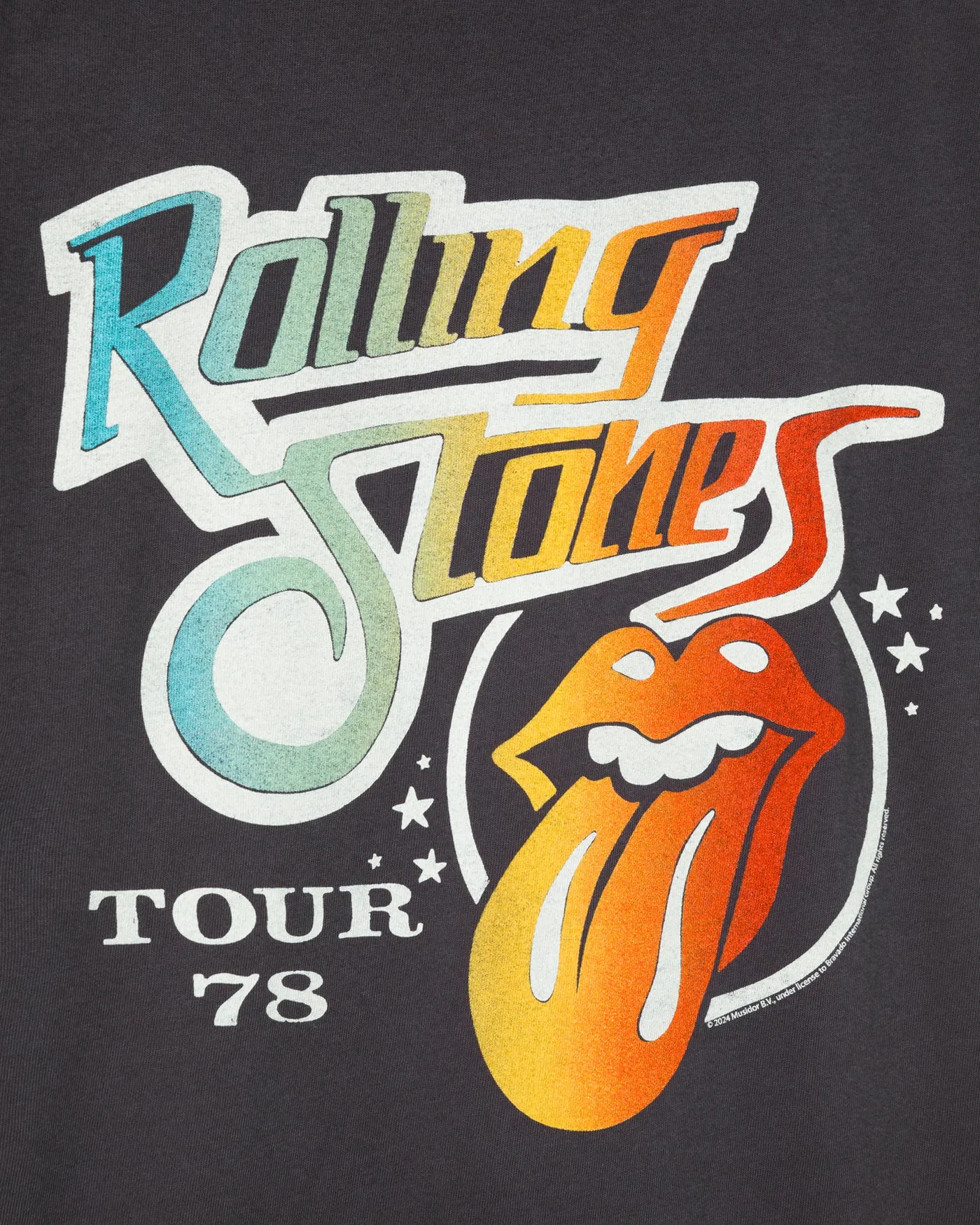 The Rolling Stones Tour '76 Vintage Tee sold by Junk Food Clothing product image thumbnail 3
