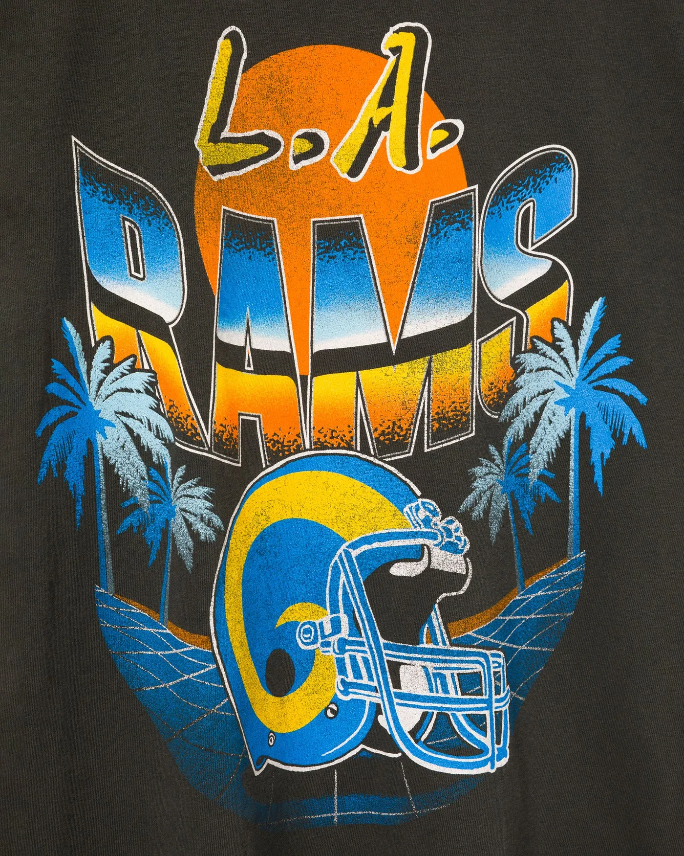 Los Angeles Rams Sunset Vintage Tee sold by Junk Food Clothing product image thumbnail 3