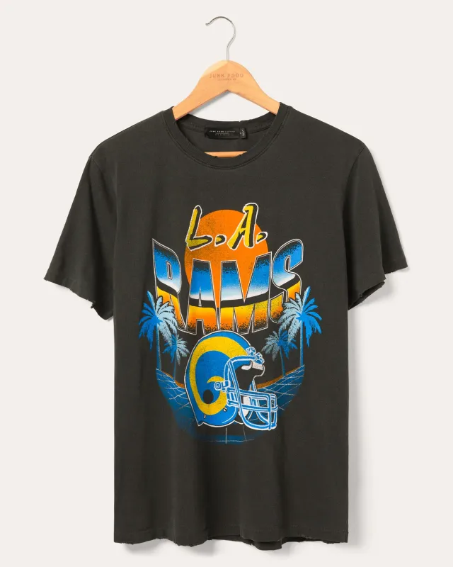 Los Angeles Rams Sunset Vintage Tee sold by Junk Food Clothing