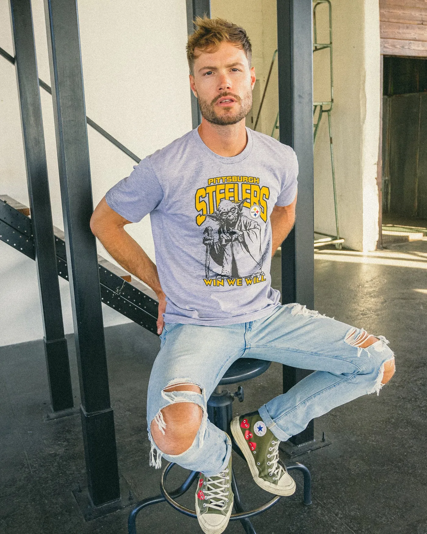 Steelers Star Wars™ Yoda™ Win We Will Tee sold by Junk Food Clothing product image thumbnail 2