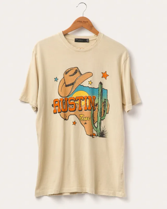 Austin Texas Vintage Tee sold by Junk Food Clothing