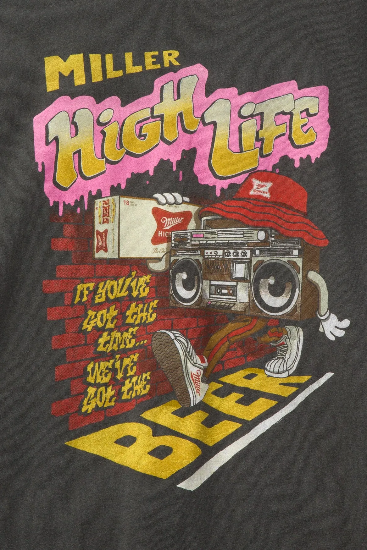 Miller High Life We Got The Beer Vintage Tee sold by Junk Food Clothing product image thumbnail 4