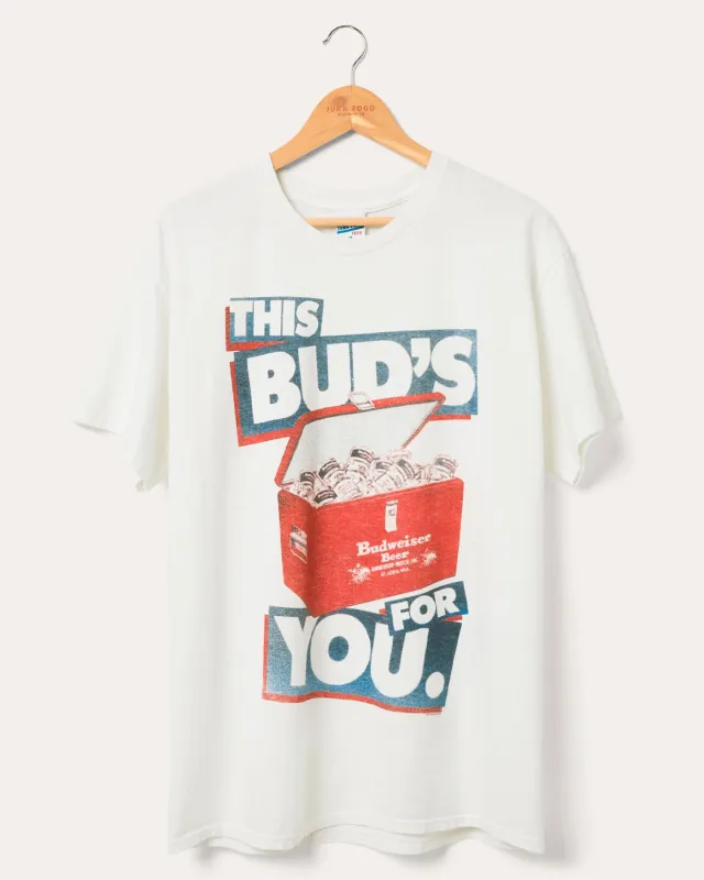 Budweiser This Buds For You Flea Market Tee sold by Junk Food Clothing
