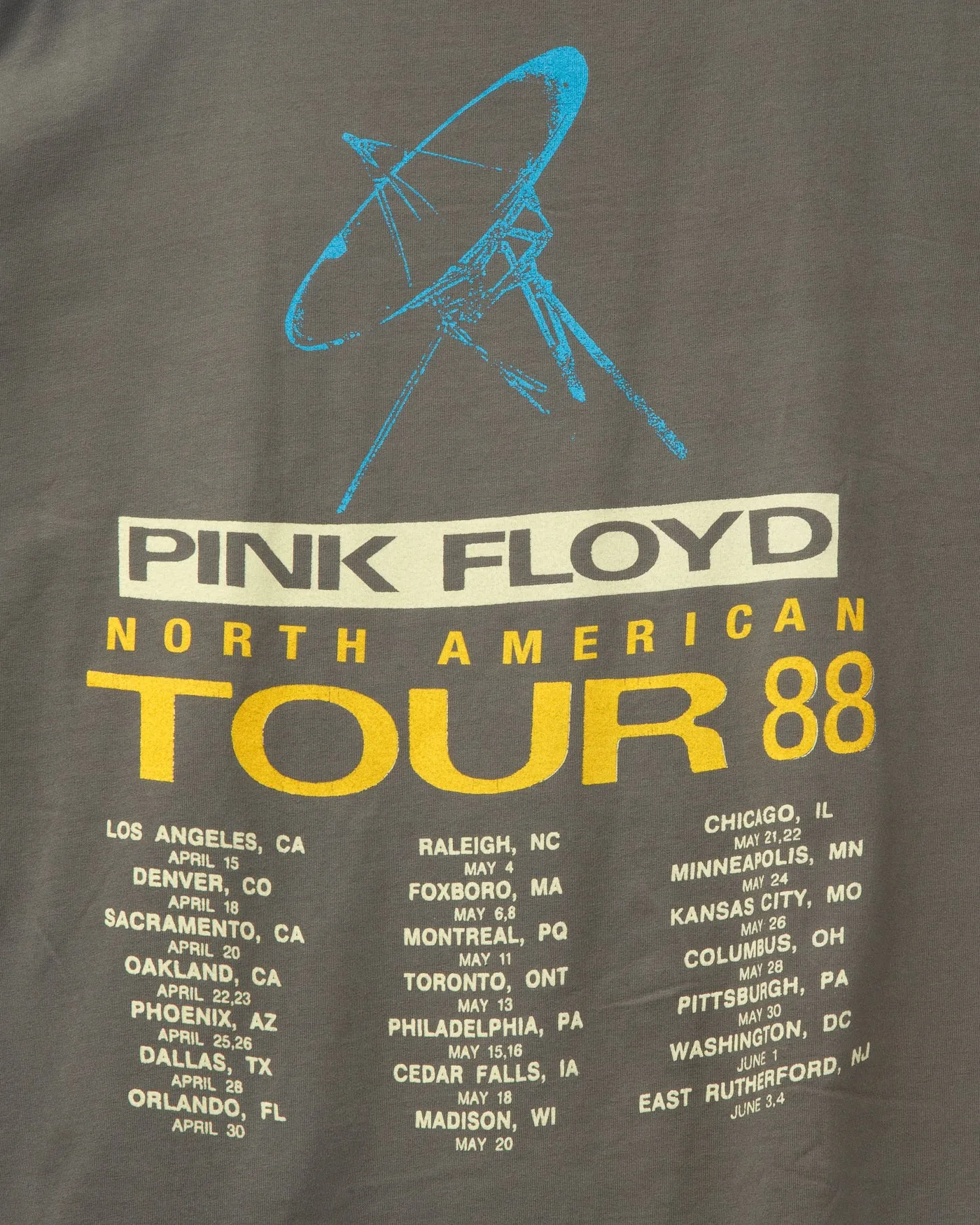 Pink Floyd North American Tour '88 Jersey Tee sold by Junk Food Clothing product image thumbnail 4