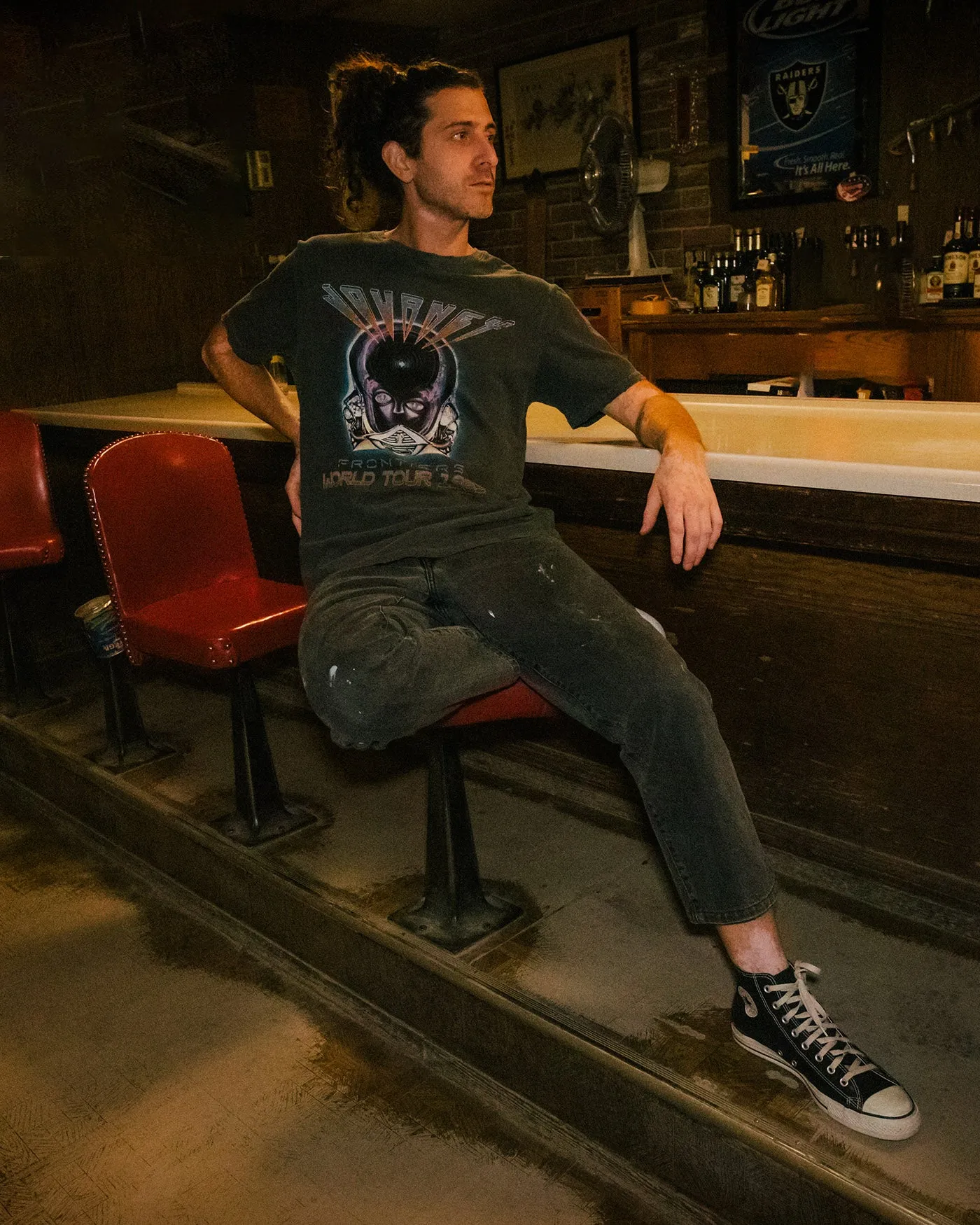 Journey Frontiers World Tour Vintage Tee sold by Junk Food Clothing product image thumbnail 3