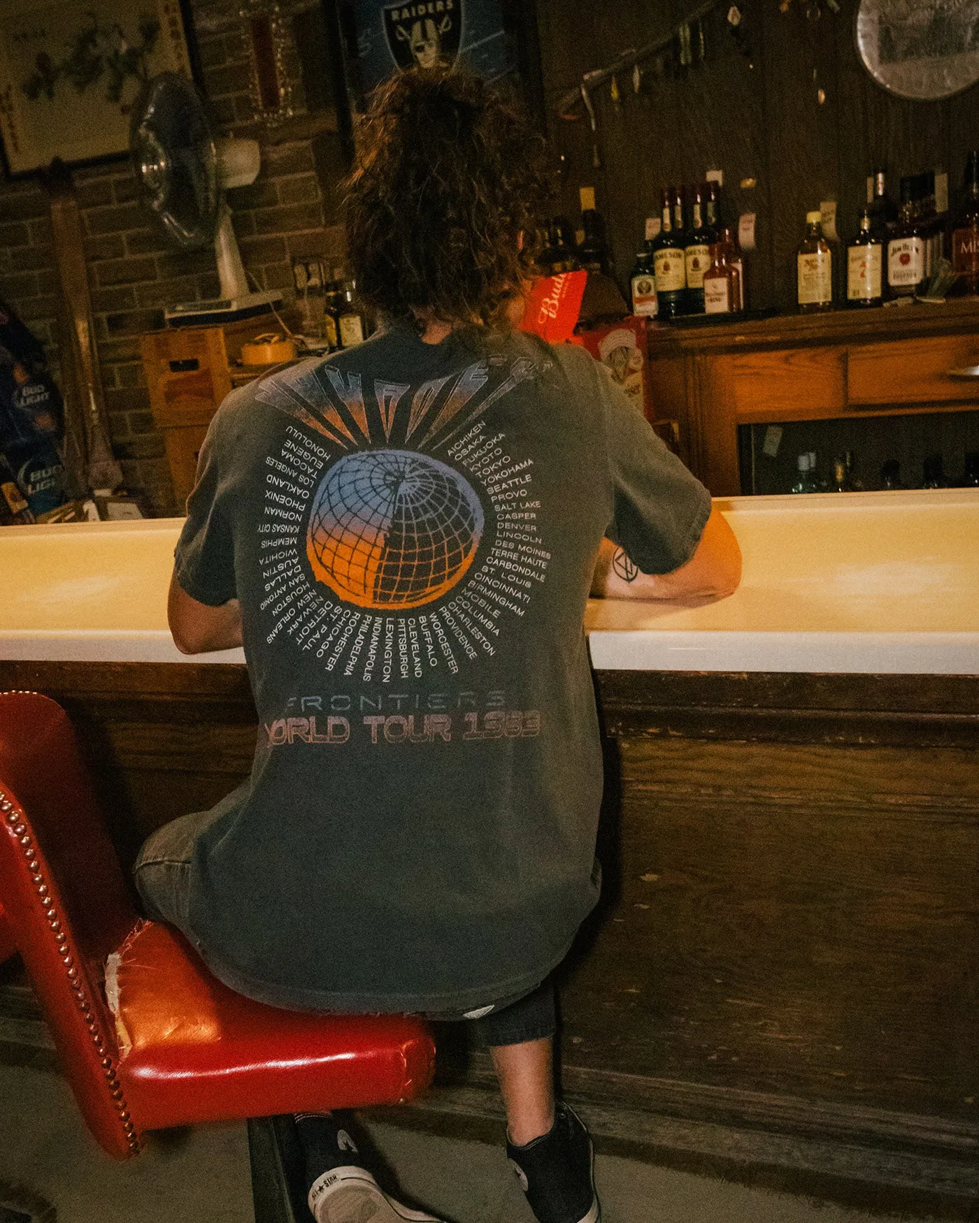 Journey Frontiers World Tour Vintage Tee sold by Junk Food Clothing product image thumbnail 4