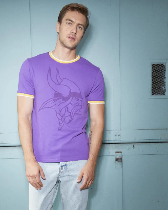MENS VIKINGS THROWBACK RINGER TEE sold by Junk Food Clothing