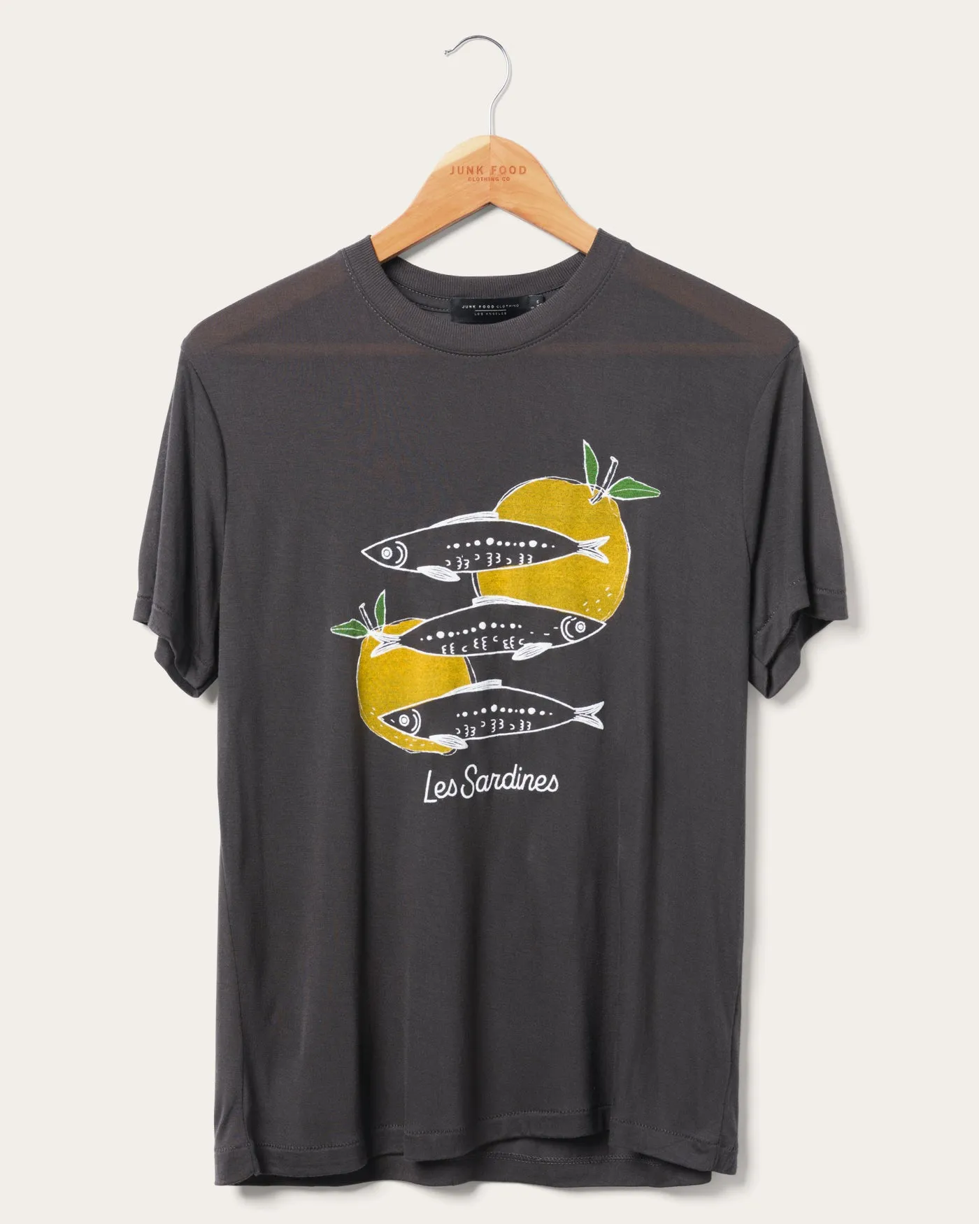 Women's Les Sardines Vintage Tissue Tee sold by Junk Food Clothing