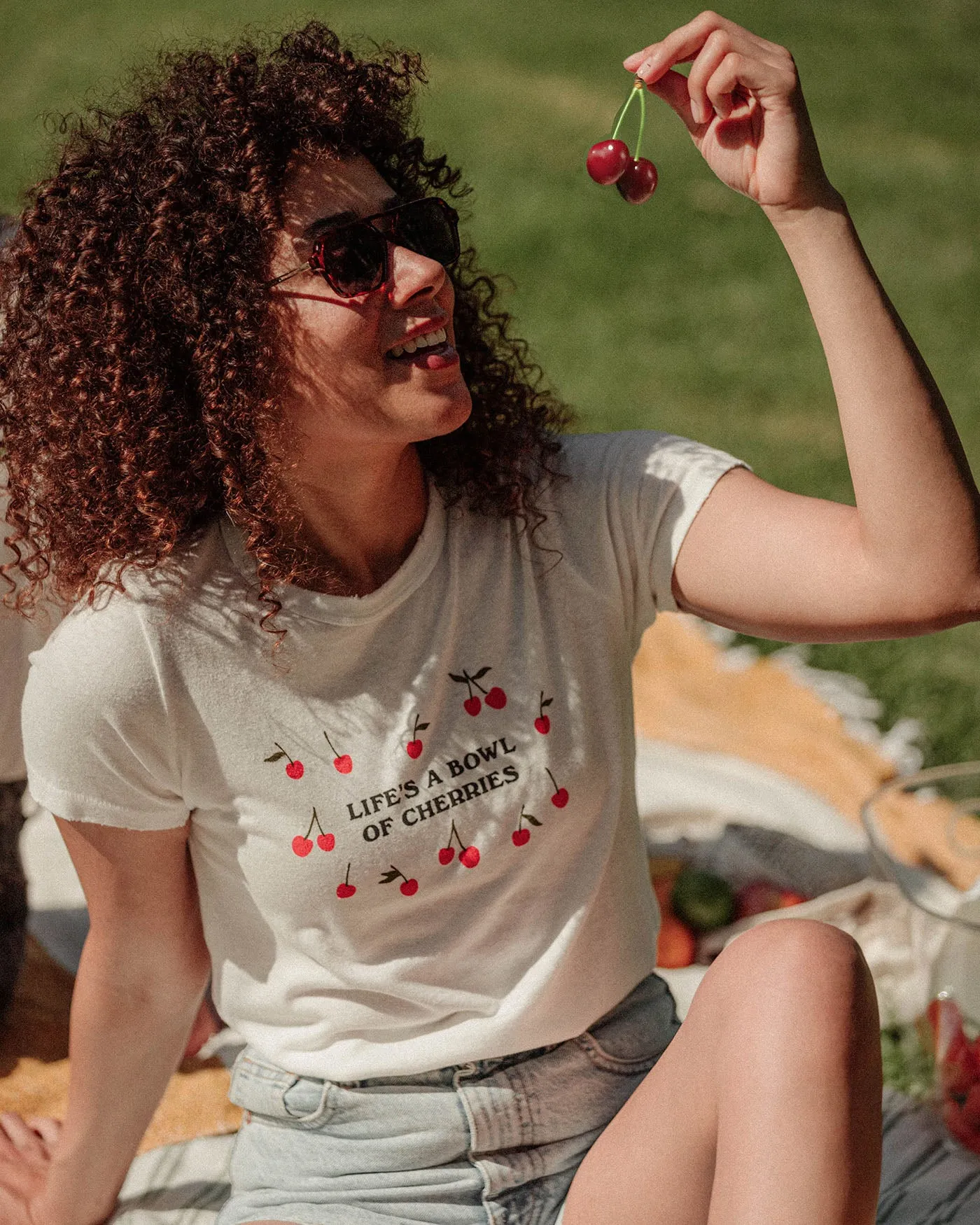 Women's Life's a Bowl of Cherries Original Tee sold by Junk Food Clothing product image thumbnail 4