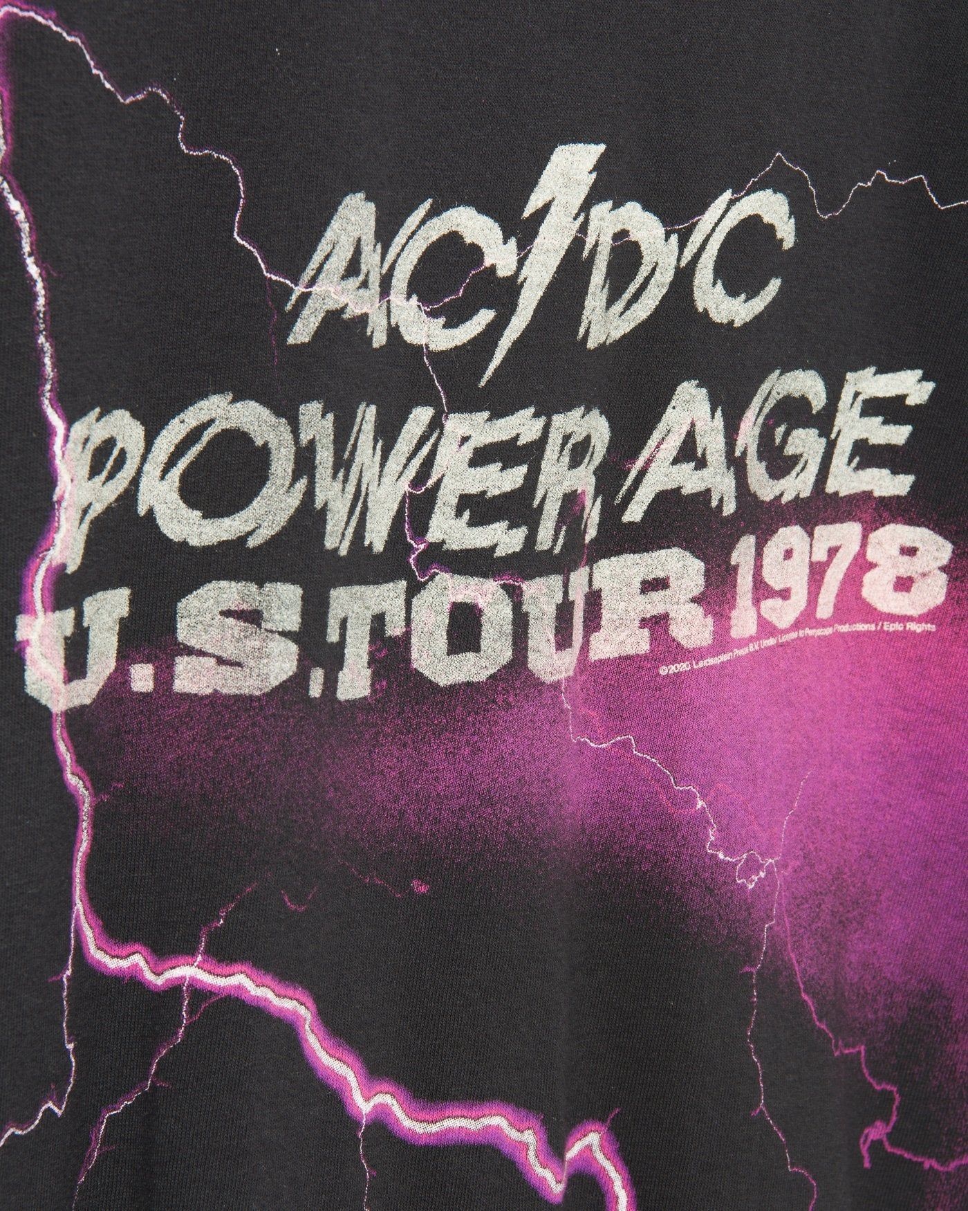 Unisex AC/DC Lightning Powerage Flea Market Tee sold by Junk Food Clothing product image thumbnail 4