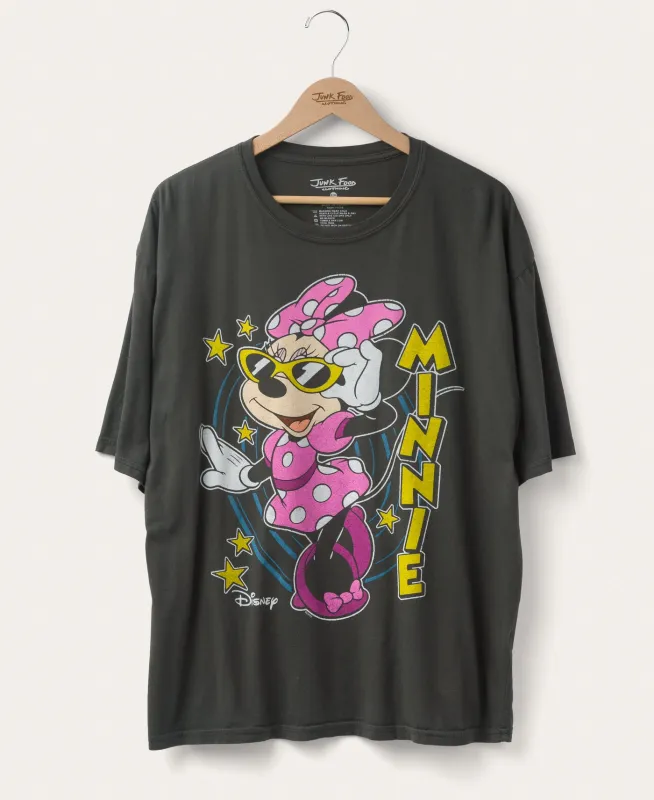 Women's Minnie Mouse Superstar Oversized Tee sold by Junk Food Clothing