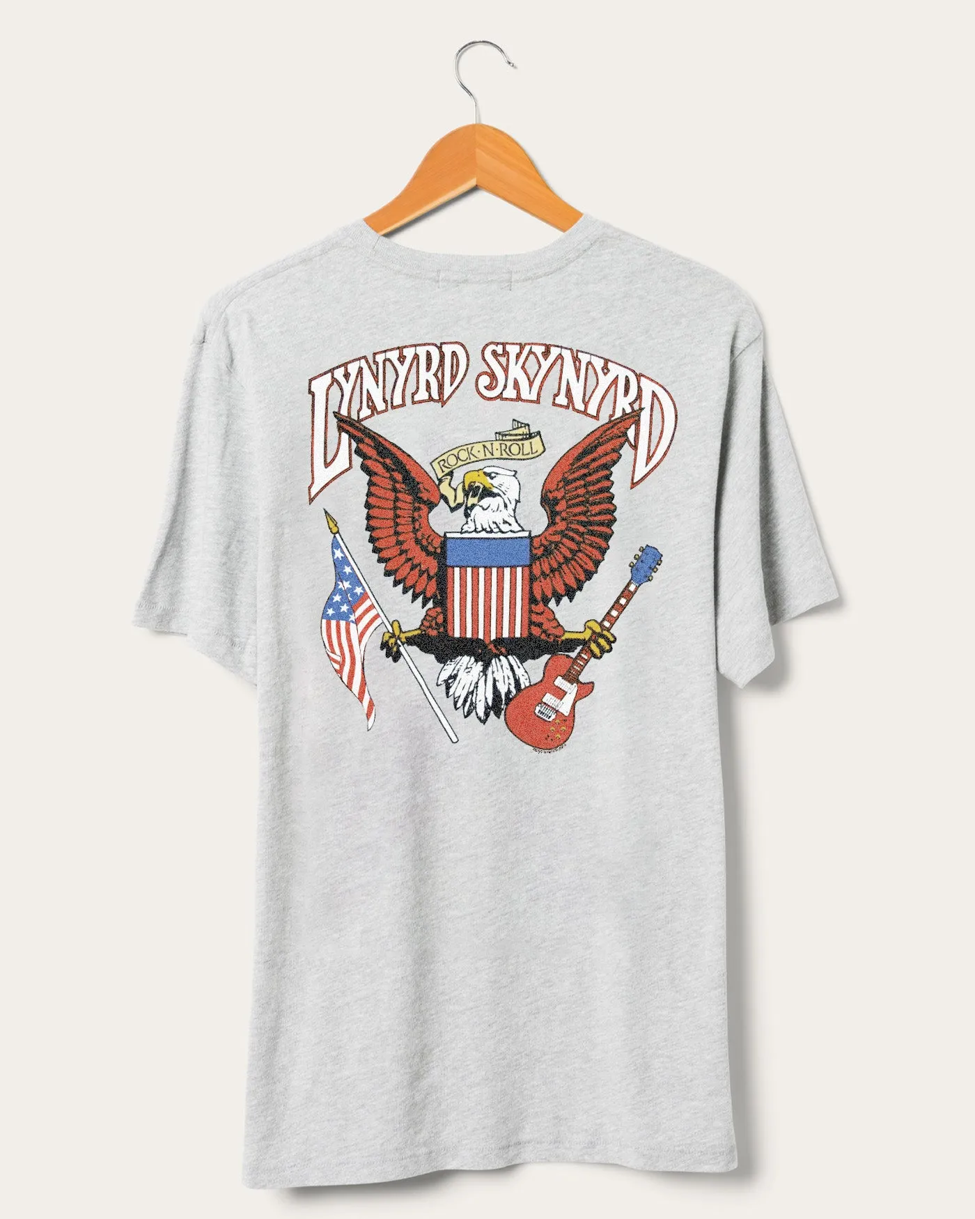 Lynyrd Skynyrd Rock N Roll Eagle Vintage Tee sold by Junk Food Clothing product image thumbnail 2